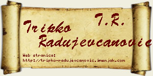 Tripko Radujevčanović vizit kartica